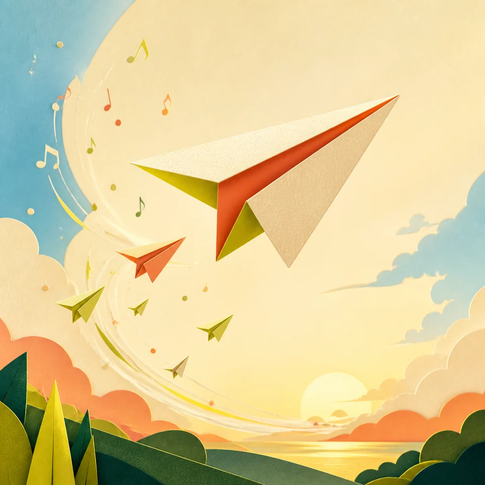 Paper Planes AI music cover