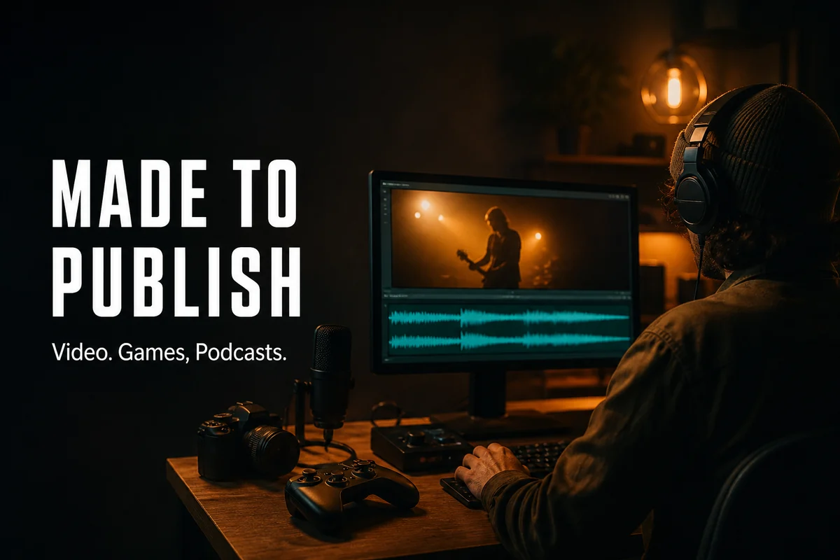 Made to Publish — a creator preparing original music for video, games and podcasts