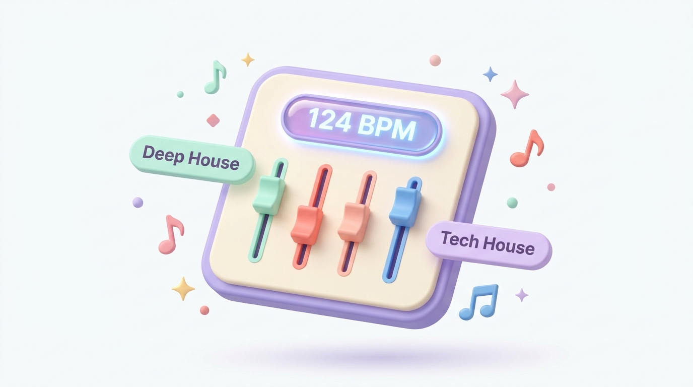 2D flat vector house substyles sound mixing console illustration